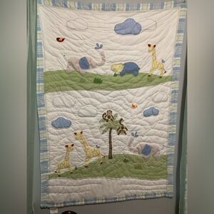 Pottery Barn Kids Baby/Toddler Crib Jungle Quilt
